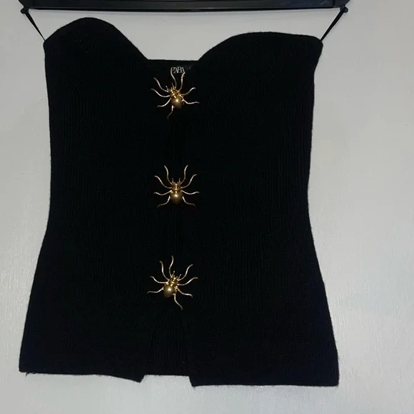 Zara Ribbed spider top - Picture 5 of 7